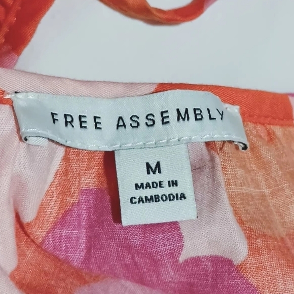 3X$25.  Free Assembly Women's Square Neck Mini Dress with Puff Sleeves, Sizes M - Picture 12 of 13